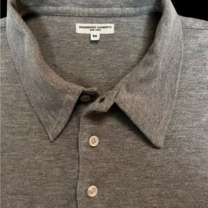 ENGINEERED GARMENTS Vintage Men’s M Vintage Gray Pocket Polo Cotton Shirt